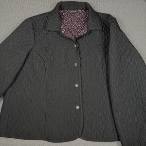 Tara Jones Black Quilted Jacket 22W